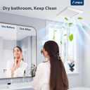 Amico Bathroom Exhaust Fan, 1.0 Sones, 110 CFM, Low Noise, Household Bath Ventilation Fans, Ceiling Mounted, No Attic Access Needed, Easy to Install- ETL & FCC Certified