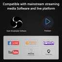 HDMI Video Capture Card, 4K HDMI to USB Capture Card Full HD 1080P 30fps, Record via DSLR, Camcorder, Action Cam for Live Streaming, Compatible with Nintendo Switch, PS4, Xbox One, PC