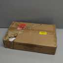 WELLAND Arlington Floating Shelves Set of 2 | Folding Display Wall Shelves | Walnut Grain Wooden Board & Metal Frame | 12" W x 5" D x 7" H | White (Upgraded)