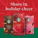 Starbucks Ground Coffee, Peppermint Mocha Flavored Coffee, 100% Arabica, Holiday 1 Bag (17 oz)