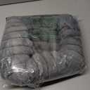 Zihapgpzp Kitten Beds for Indoor Cats - Soft Cozy Small Cat Bed Washable 16 Inches, Calming Anti-Slip Round Fluffy Plush Faux Fur Pet Bed for Puppy and Kitten up to 5 lbs, Warm Grey