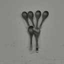 HIWARE Matte Black Thick Heavy-Weight Soup Spoons, Stainless Steel Soup Spoons, Table Spoons, Set of 6