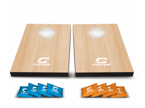 Cipton 3 x 2 ft Cornhole Board Set - Portable Outdoor Toss Game for Adults & Family - Choose Your Style