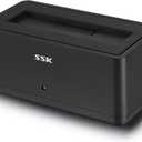 SSK USB 3.0 to SATA External Hard Drive Docking Station Enclosure Adapter for 2.5 & 3.5 Inch HDD SSD SATA, Super Speed up to 5Gbps, Support UASP no Drivers Needed(20TB Supports)