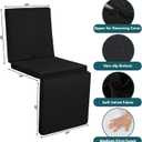 HOMBYS 3-in-1 Recliner Seat Cushion with Lumbar Support Pillow & Footrest, Multi-Functional Adjustable Height 2" to 6" for You to Choose, Non-Slip Foam Chair Cushion for Elderly, Black