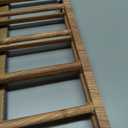 Babelio 34" Extra Tall Baby/Dog Gate with No Threshold Design Walk Thru Door, 26-43" Auto Close Safety Gate for Babies, Elders and Pets, Fits Doorways, Stairs, and Entryways, Brown Wood Pattern