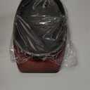 6 Pieces Oval Cast Iron Fajita Skillet Pan Set Small Sizzling Steak Plate with Wooden Base and Handle Cast Iron Fajita Skillet Sizzling Plate for Home Restaurant Barbecue Wedding Valentine's Day (9.5 in X 5.5 in)