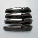 ZiWen Chrome Gloss Black Carbon Fiber Sport Door Handle Cover Trim for Chevy Traverse Equinox Blazer EV 2025 2026 Prologue (Gloss Black)