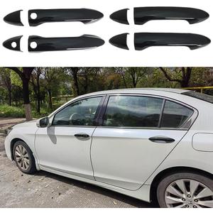 Glossy Black Exterior Door Handle Cover Trim for Honda Accord Sedan Accessories 2013-2017 Ridgeline 2017-2022 Pilot 2016-2022 with Smart Keyhole