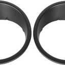 Hooke Road Matte Black Headlight Bezels Headlight Cover Trim for 2007-2015 Jeep Wrangler JK & Wrangler Unlimited