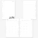 MAY PAPER CO. 2026 A5 Monthly with Notes Planner Refill, Month on Two Page Planner Insert for A5 Filofax and LV GM 6 ringed Agenda 5.8 x 8.3 (Separable Months, Sunday Start)