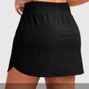 SANTINY Golf Skirts for Women 4 Pockets with Short High Waisted Stretchy Tennis Skirt Athletic Skorts for Woman Casual Summer (Black, S)