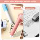 Nicpro 6 Pack Rotary Retractable Erasers, Soft TPE Twist Erasers in Cute Rainbow Colors, Clean Erasing Large Pencil Eraser for Students Kids, School Supplies, Office, Stationary, Drawing & Journaling