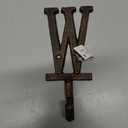 Handcrafted Nautical Decor Rustic Copper Cast Iron Letter W Alphabet Wall Hook 6"