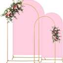 Toolterritary Metal Arch Backdrop Stand and Cover Set, 8FT, 7.2FT Party Backdrop, Easy to Assemble, Backdrop Stand for Parties, Birthday, Baby Shower