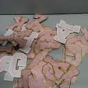 Morcheiong 52Pcs 3.14 Inch Large Chenille Letter Patches A-Z Self Adhesive, Chenille Letters for Clothing, Letters Patches for Fabric (Light Pink)