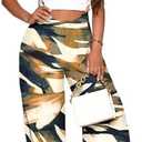 Nimsruc Womens Jumpsuit Casual Loose Sleeveless Adjustable Spaghetti Straps Wide Leg Pants Baggy Overalls With Pockets, Size Large