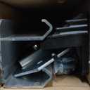 Sliding Closet Door Roller Kit with 48inch Track  Top Hung Door Replacement Hardware with 1-Inch Convex Ball Bearing Wheels, Stamped Steel, 1/4" & 1/2" Offset Brackets.