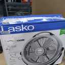Lasko Wind Machine Fan, Air Circulator Fan with 3 Speeds, 20" Model 3300, Gray