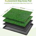 LOOBANI Dog Grass Pee Pads, Artificial Dog Grass Pads for Potty Tray, Fake Grass for Dogs to Pee On, Outdoor Indoor Pee Grass for Dog Potty(14*18 inch)