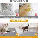 Double Layer Cat Litter Mat, 30x24 Inch Waterproof Litters Box Mat, Non-Slip Cat Mat for Litter Box