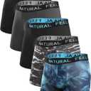 Natural Feelings Mens Underwear Coolzone Boxer Briefs for Men Pack Stretch Performance Quick Dry Sports Underwear (Medium)