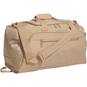 adidas Defender 5 Duffel Bag for Sports, Gym and Travel, Warm Sandstone Beige/Wonder Alumina Grey, OSFA | For Sports, Gym and Travel, OSFA, Small
