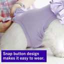 Cat Recovery Suit for Abdominal Wounds and Skin Diseases, Breathable Surgical Recovery Shirt After Surgery Wear Anti Licking Wounds,E-Collar Alternative for Cats Pet Kitten(RSC01-orange-L)