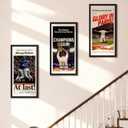 upsimples 11x22 newspaper frame, Display Pictures 10x20 with Mat or 11x22 Without, Wall Hanging Photo Frame, Black, 1 Pack