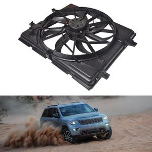 Munirater A/C Radiator Cooling Fan Replacement for Durango 2011-2017 Replacement for Grand Cherokee 2012-2017