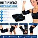 2 Pack - Premium Cold Therapy Compression Ice Sleeve, Knee Ice Pack Wrap for Injuries, Elbow, Quad & Hamstring Relief, Flexible & Reusable Cold Wrap Recovery for Meniscus, ACL, MCL, Ice & Heat Therapy