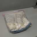 AmazerBath Farmhouse Shower Curtains for Bathroom, Boho Shower Curtain Set with Tassels, Rustic Faux Linen Blue Striped Neutral Shower Curtain with Hooks, Light Tan Toned, 72x72 Inches 