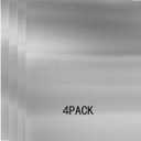 430 Stainless Steel Metal Plates, 12" x 6" Inch, Suitable for Magnetic Installation Plate Walls, Suitable for Metal Plates in processes, Kitchens, and Offices (4, 0.5mm Thick)