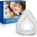 Replacement F20-Style Fabric Mask (Small), CPAP Full Face Cushion - Wrapped by Cotton for Airfit F20 & Airtouch F20, Effictive Moisture-Wicking & Redness-Reducing, All-Night Dryness & Comfort(Grey-S)