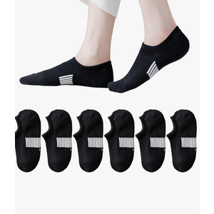 EPEIUS Thick No Show Socks for Women Athletic Ankle Socks Cushioned Running Low Cut Non Slip Footies 3/6 Pairs, L