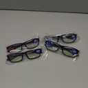 Reading Glasses Men 4 Pairs Ultra Light TR90 Sports Style Blue Light Blocking Readers+1.0