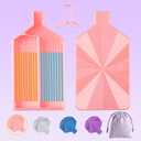 Diamond Art Trays with Lids, Multi-Color Partitioned Diamond Painting Tray, Suitable for 9D Diamond Dots, Silky Rose