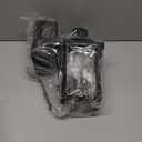 Porch Lights with GFCI Outlet, Dusk to Dawn Outdoor Lights with Outlet, 3 Lighting Modes Exterior Light Fixture Waterproof, Outside Lights for House Front Door Patio Garage (1 Pack Black (With Outlet))