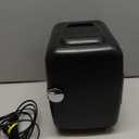 CROWNFUL Mini Fridge, 4 Liter/6 Can Portable Cooler and Warmer Personal Fridge for Skin Care, Cosmetics, Food,Great for Bedroom, Office, Car, Dorm, ETL Listed (Black)