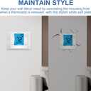 Thermostats Wall Plate T119 Fits For PRO1 IAQ Thermostats, Universal Thermostat Wall Plate White 1 Pack