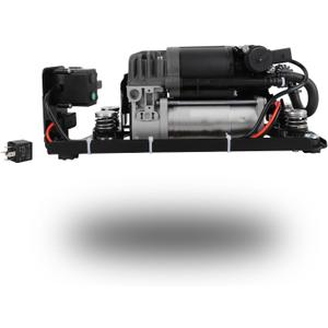 Airmatic Air Suspension Compressor Air Pump Kit Replacement 37206789450 37206864215 for BMW F01 F02 F04 F11 535i 550i 740i 740Ld 750i 760Li Alpina B7((Includes Bracket + valve block))