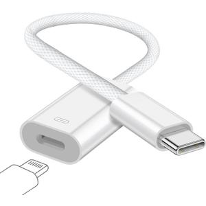 USB C to Lightning Audio and Charge Adapter Cable USB Type C Male to Lightning Female HiFi Audio Headphones 60W Fast Charge & Data Fit with iPhone 15, iPad Pro/Air, MacBook, Galaxy S23, Pixel 7 6