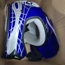 TCMT Youth Dirt Bike Helmet DOT Certified - Kids Full Face Motocross ATV Helmet with Goggles, Gloves and Helmet Bag for Off-Road, BMX, MX, Street Riding (Blue) Youth XL
