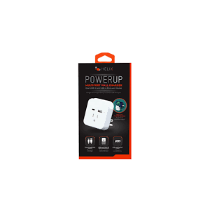 Helix PowerUp Multiport Wall Charger Dual USB-C and USB-A Ports with Outlet