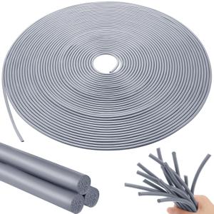 Frienda Backer Rod Foam Rubber Caulk Saver Concrete Expansion Joint Filler Weather Strip Seal for Gaps and Joints (Grey,1/4 Inch x 50 ft) (Gray)
