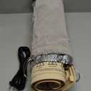 Food Warming Mat Electric Tray: Adjustable Silicone Heating Pad with 3 Temperature Settings 4 Timer Function Portable Roll Up Hot Plate for Buffets Party Gatherings Kitchen Warmer Countertop Holiday (24 X 16 inch, Cream)