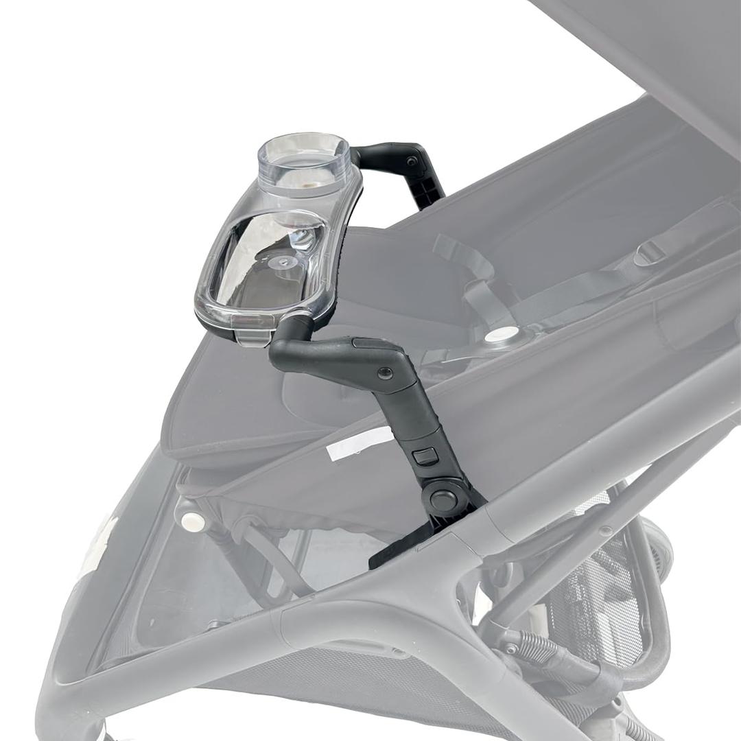 Snack Tray Compatible with Bugaboo Butterfly 1 Stroller, Transparent Tray Detachabl to Clean, Quick Install, Folds with Stroller