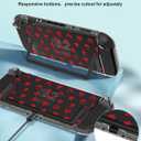 Dockable Protective Case for Nintendo Switch 2 2025 - Cute Cartoon Red Design Clear TPU Slim Hard Cover for Joycon 2 for Women Teens Girls Boys