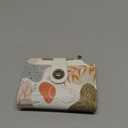 Icycay Art Abstrac Boho Small Wallet Women RFID Blocking Bifold, Credit Card Holder, Zipper Coin Pocket, PU Leather, Compact, Travel, 4 ID Window, 14 Card Slots, Cash Purse, Ladies Woman Female Girls