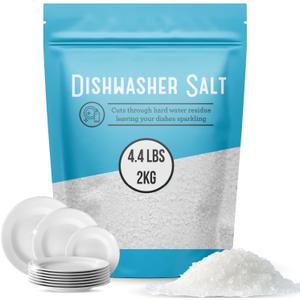IMPRESA 4.4 LB Dishwasher Salt - Water Softener Salt - Compatible with Bosch, Miele, Whirlpool, Thermador and More (2 KG)